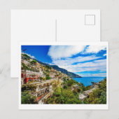 Positano Coast Einladungspostkarte (Vorne/Hinten)