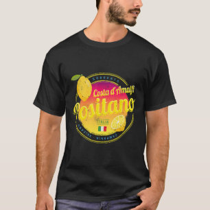 Positano Costa d'Amalfi Zitrone Italien Vintage Am T-Shirt