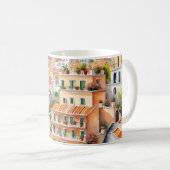 Positano: Die italienische Amalfiküste mit Aquarel Kaffeetasse (VorderseiteRechts)