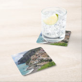 Positano Dorf am Amalfi-Küsten-Untersetzer Rechteckiger Pappuntersetzer (Vor Ort)