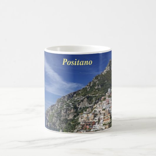 Positano durch das Meer Kaffeetasse (Mittel)