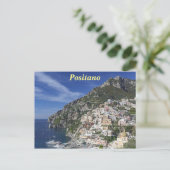 Positano durch das Meer Postkarte (Stehend Vorderseite)