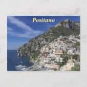 Positano durch das Meer Postkarte (Vorderseite)