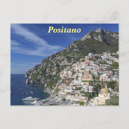 Positano durch das Meer Postkarte