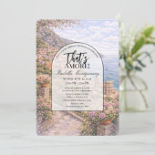 Positano Italian Themed Bridal Shower Einladung (Stehend Vorderseite)