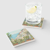 Positano Italien Ansicht Steinuntersetzer (Seitenansicht)