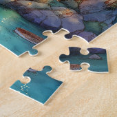 Positano, Italien - Coastal Village & Starry Sky Puzzle (Seite)