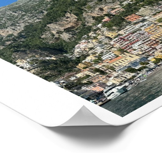 Positano, Italien Design Poster (Ecke)