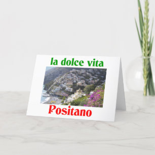 Positano Italien Feiertagskarte