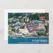 Positano - Italien Feiertagspostkarte (Vorne/Hinten)