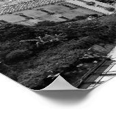 Positano, Italien - Fotodruck - B&W Poster (Ecke)