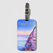 Positano, Italien Gepäckmarke Sunset Gepäckanhänger (Vorderseite Vertikal)