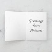 Positano, Italien Karte (Innenseite)