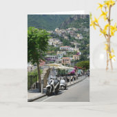 Positano, Italien Karte (Gelbe Blume)
