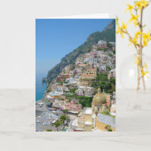 Positano, Italien Karte (Gelbe Blume)