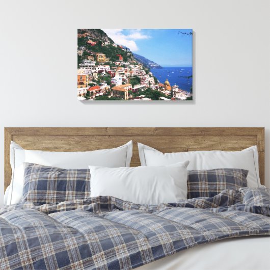 Positano, Italien Leinwanddruck (Insitu (Schlafzimmer))