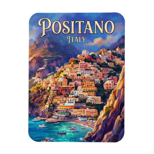 Positano Italien Magnet (Vertikal)