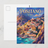 Positano Italien Postkarte (Vorne/Hinten)
