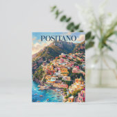 Positano Italien Postkarte (Stehend Vorderseite)