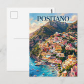 Positano Italien Postkarte (Vorne/Hinten)