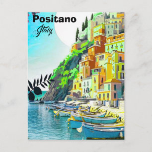 Positano Italien Reise Postkarte, Positano Reise P Postkarte