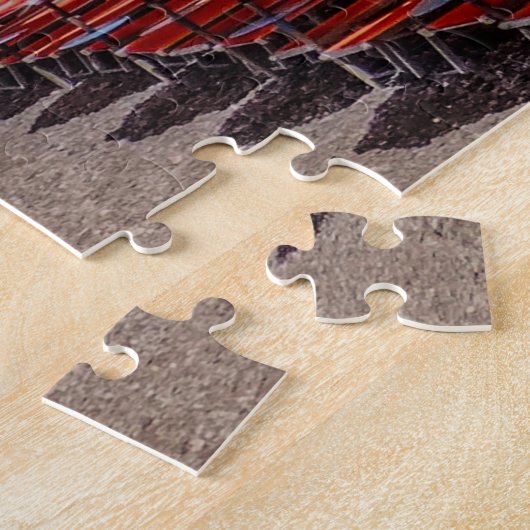 Positano Italien Retro Typografy Travel Puzzle (Seite)