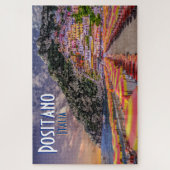 Positano Italien Retro Typografy Travel Puzzle (Vertikal)