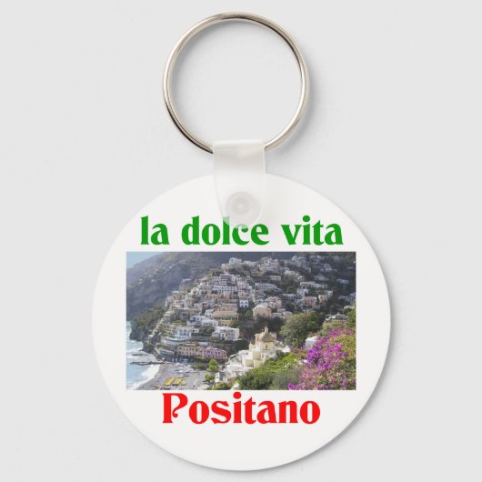Positano Italien Schlüsselanhänger (Vorderseite)