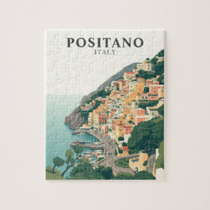 Positano, Italien Stadt Vintage  Puzzle