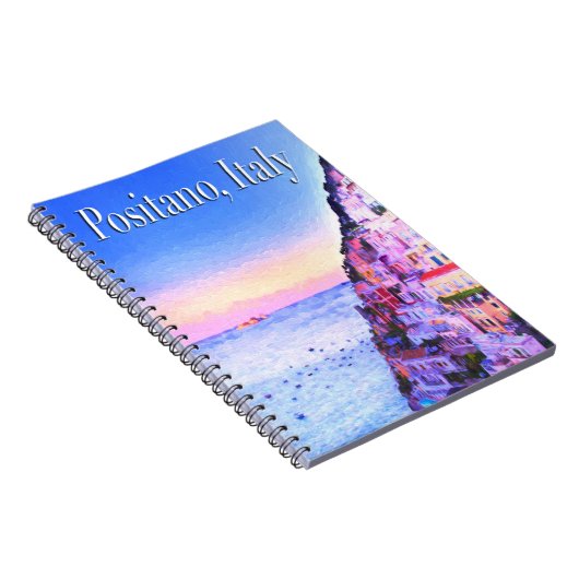 Positano, Italien Sunset Notebook Notizblock (Rechte Seite)