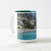 Positano, Italien Zweifarbige Tasse (Vorderseite Links)