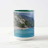 Positano, Italien Zweifarbige Tasse (Mittel)