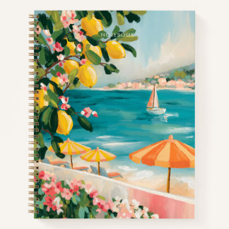 Positano Italienische Riviera Amalfiküste Landscha Notizblock