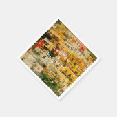 Positano italy landschaftliche Hochzeitsnapkins Serviette (Ecke)