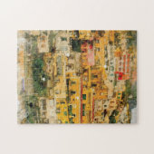 positano italy mediterrane Aquarell Puzzle (Horizontal)