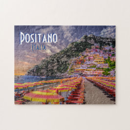 Positano Italy Retro Puzzle