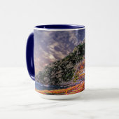 Positano Italy Sunset Amalfi Coast Travel Tasse (Vorderseite Links)