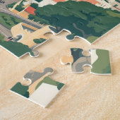 Positano, Italy Town Vintage Puzzle (Seite)