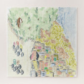 Positano Italy Watercolor Jigsaw Puzzle (Horizontal)