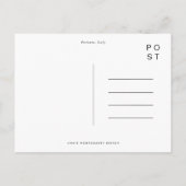 Positano Italy Watercolor Travel Postcard Einladungspostkarte (Rückseite)