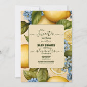 Positano Lemons Baby Dusche Party Einladung (Vorderseite)