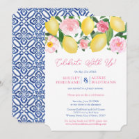 Positano Lemons Blue Tiles Wedding Empfang nur