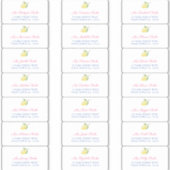 Positano Lemons Guest Envelope Address Labels (Vorderseite)