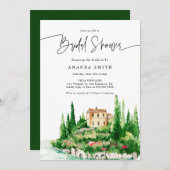 Positano mediterrane Italien Themed Brautparty Einladung (Vorne/Hinten)