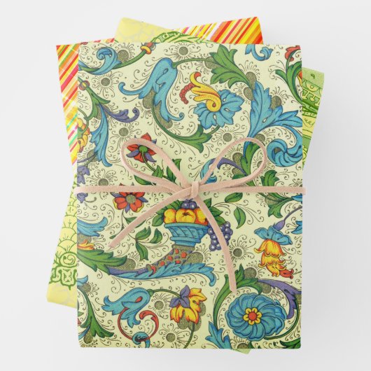 Positano Melange Figeroa Mustertuch Geschenkpapier Set (Beispiel)