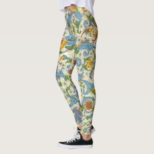 Positano mit Blumen Leggings