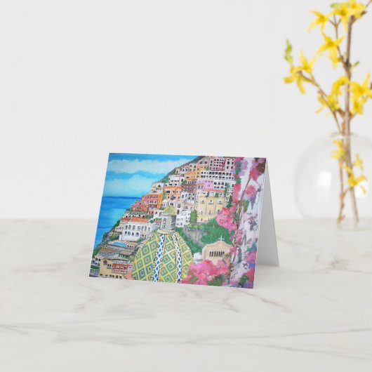 Positano Note Card Karte (Gelbe Blume)