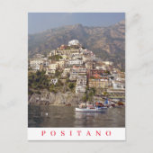 Positano Panoramaaussicht Postkarte (Vorderseite)