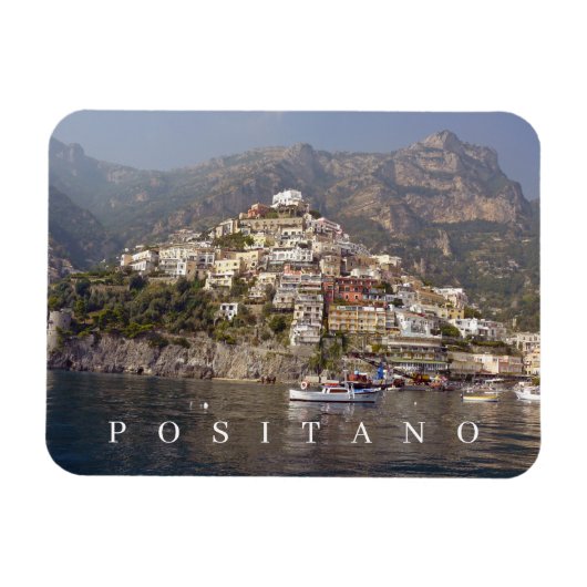 Positano Panoramablick Kühlschrankmagnet Magnet (Horizontal)