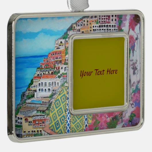 Positano - Rahmen-Ornament silber (Rechts)